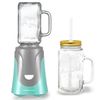 Ovente Electric Personal Portable Blender 18 oz Drink Mixer Turquoise BLH1002T