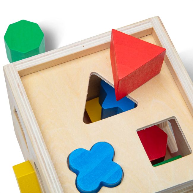 Melissa & doug shape deals sorting cube classic wooden toy