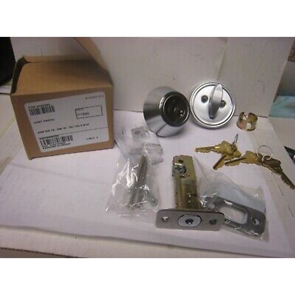 Schlage JD60 626 16-068 10-267 134 G N SL Satin  Chrome Single Cyl Deadbolt 4KEY