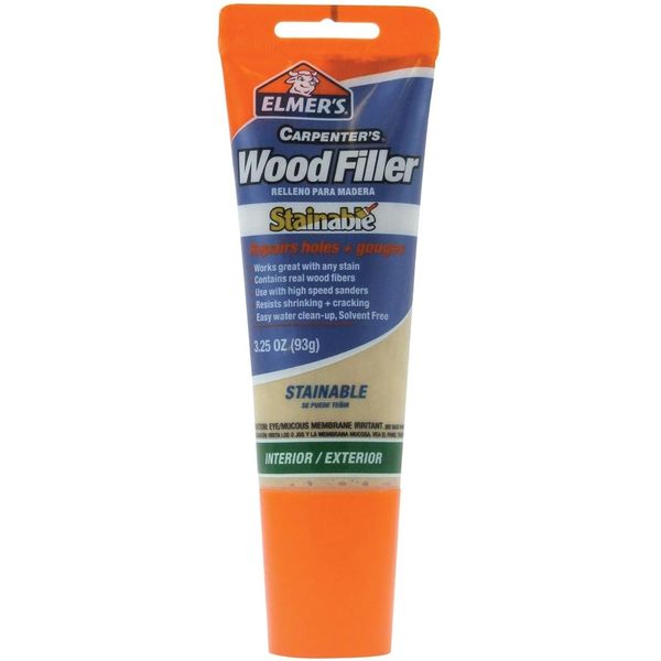 Elmer'S All Purpose Carpenter'S Wood Filler, Easy Cleanup, Stainable, 3.25-Ounce