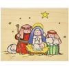 Penny Black Mounted Rubber Stamp 3 x 4-inch, The Manger