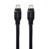 Elecom MPA-CC1G15BK USB Type-C & Type-C Cable, USB PD Compatible, 100W, 3.9 ft (1.5 m), Black