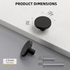 goldenwarm 5Pack Black Knobs Black Cupboard Knobs Round Single Hole Kitchen Handles Aluminum Alloy