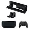 Mcbazel NS Switch 2 Wall Mount & Shelf Bracket, Metal Switch 2 Mount with Ventilation, Joy Con Controllers Hooks & Screw Kit (Black)
