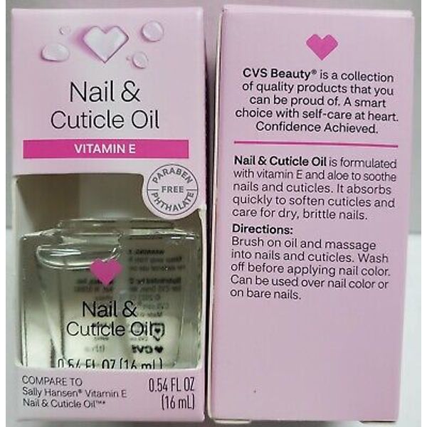 2PK New! CVS Beauty Nail & Cuticle Oil (Vitamin E)