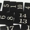 StayMax Plastic Rectangle Locker Numbered Sticker Room Number Table Number 101-150 Black