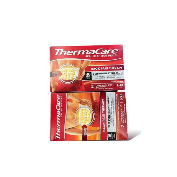 【2XNEW】 ThermaCare Health Lower Back Heat Wrap L-XL Size