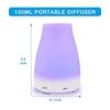 Homeweeks Diffusers, 100ml Colorful Essential Oil Diffuser with Adjustable Mist