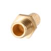 sourcing map Brass Exhaust Silencer G1/8 Plug Thread Bronze Brass Housing Pack of 5
