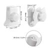 uxcell Shower Head Holder Adjustable ABS Wall Mount Handheld Shower Bracket White 72x50x80mm