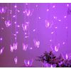 Lainin String Light 13FT 96LED USB Powered Curtain Light 16 Butterflies Strings 8 Mode Fairy Light Strip for Party Indoor Outdoor Room Garden Wall Wedding Christmas Xmas Decorations (Purple)