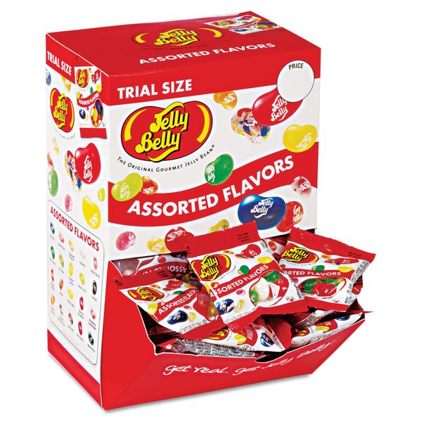 Jelly Belly - Jelly Beans Assorted Flavors Dispenser Box "Product Category: Breakroom And Janitorial/Beverages & Snack Foods"