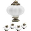 FUXXER® Antique Furniture Handles Drawer Knobs Bronze Brass Set of 4