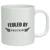 Shopagift Fueled by Protein White 10oz Mug Cup