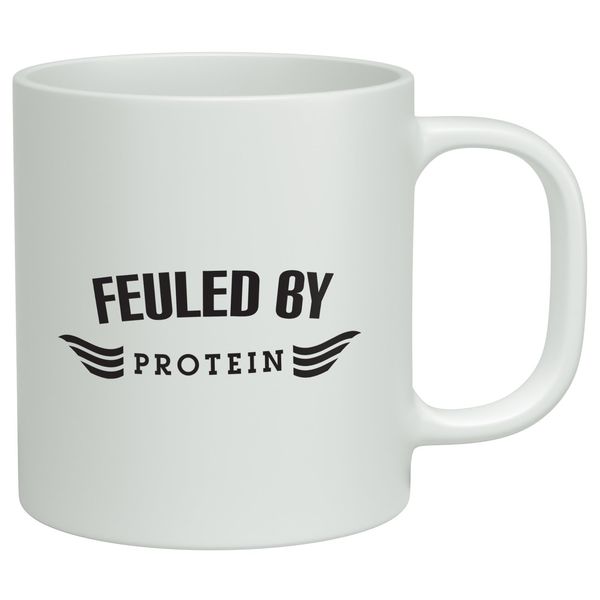 Shopagift Fueled by Protein White 10oz Mug Cup
