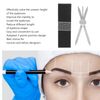 Sonew Adjustable Eyebrow Ruler, Stainless Steel Eyebrow Positioning Makeup Measuring Tool (Silver)