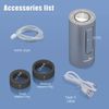 Foldable 5-Gallon Water Bottle Pump USB Charging Electric Portable Silver