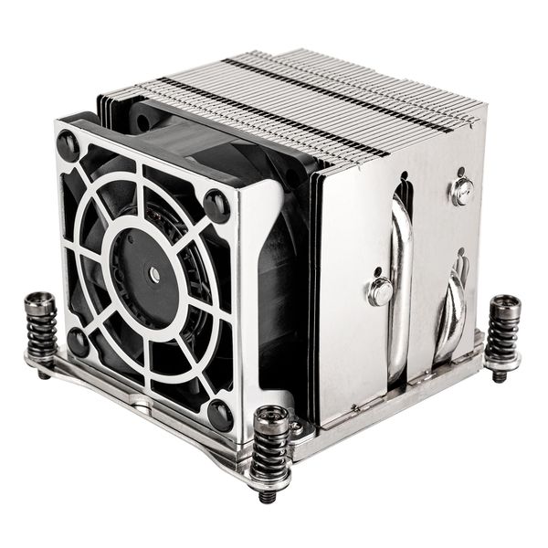 SilverStone Technology XE02-2066S 2U SFF Server/Workstation CPU Cooler for Intel LGA 2011/2066 Square & Narrow Socket Black/Silver