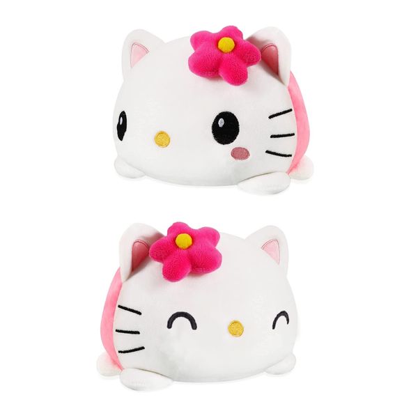 FASTEXX Hello Kitty Plush Reversible kitty Plushies Octopus Plush Toys Teddy Reversible Plush Super Soft Toys for Girls Express Your Mood with our Double-Sided Flip Mood Kitty Plush