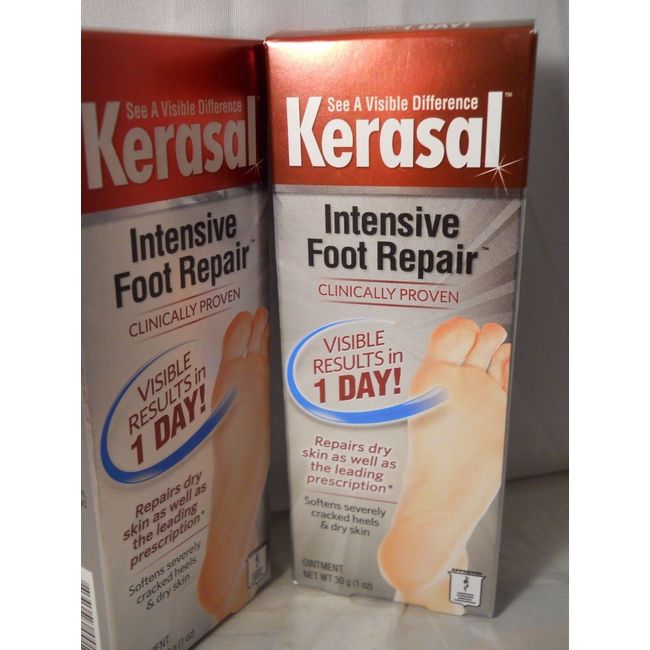 Kerasal Intensive Foot Repair Ointment 30g 1.oz each (2pk bundle) fresh & new