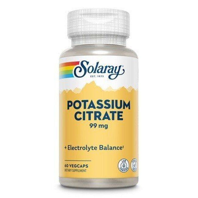 Solaray Potassium Citrate 99mg 60 Capsule