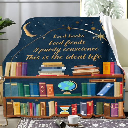 ACANTILA Today a Reader Tomorrow a Leader Book Lovers Blanket, Reader Gifts for Women, for Book Lovers, Bookworm Gifts