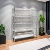 5-Tier Rolling Storage Rack - Adjustable, Heavy Duty & Metal Garage Rack