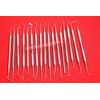 New 17 EA Assorted Dental Scaler PROBE CURETTE Pick Tools Set Dental instruments