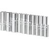 Draper 50048 1/4-Inch Metric Multi-Drive Deep Socket 10 Piece Set , Blue