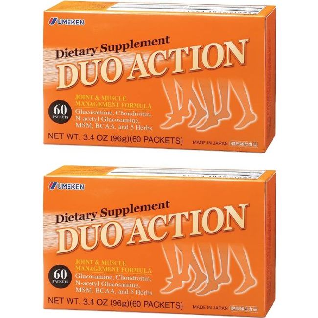 Umeken 2X Duo Action Glucosamine + Chondroitin M BCAA Special Joint Health* Herbal Forer. 2-month supply BGSL, single pack