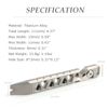 Hamans Titanium EDC Pliver Multi Tool Clover Bottle Opener Nail Puller Pocket Size EDC Multitool, QG04