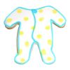 R&M Baby Pajamas 4" Tinplated Cookie Cutter, Silver