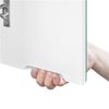 Bathroom Wall Cabinet with 3 Mirrored Doors and Adjustable Shelf