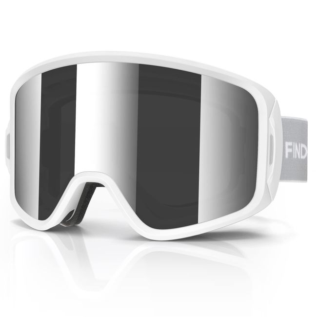 Findway Skibrille, Snowboard Brille für Herren Damen, 100% UV-Schutz OTG Antibeschlag Windwiderstand Schneebrille für Brillenträger