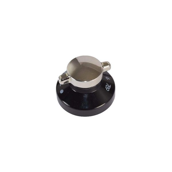 Ufixt Black Silver Replacement Compatible Oven Cooker Control Knob Fits Diplomat