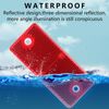 Woola Screw Reflector,6 Pack Rectangular Red Side Reflector Trailer,Size 90x40 mm Cat Eye Red Reflectors Caravan Gate Post Fence