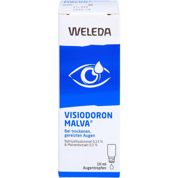 Visiodoron Malva® Eye Drops for Dry, Irritated Eyes - Relieves Immediately and Moisturises Long-Lasting (1 x 10 ml)