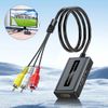 RCA to HDMI Converter Compatible VCR,DVD,VHS Analog Composite to HDMI Adapter