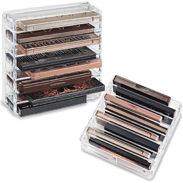 Ranked #1 on Rakuten Cosmetics Storage 8 Compartments Lipstick Holder Lipstick Holder Eyeshadow Perfume Acrylic Case Horizontal Clear Case Makeup Palette Eyeshadow Palette Wide Long Tabletop Makeup Box Drawer Small Item Storage (Clear)