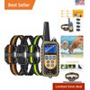 Rechargeable Remote Dog Training Collar with LED Light & Vibration - 3 Collars