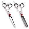 Katana Classic Professional 6.5" Shear Set by Tokko Shears, Premium 440C Japanese Steel Regular and Thinning Scissors for Barbers and Salon Professionals