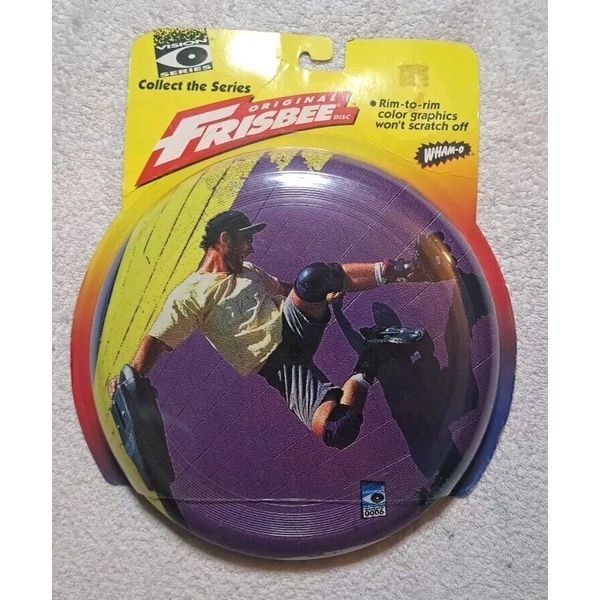 New Vintage 1995 Mattel WhamO Vision Series Rollerblader Frisbee Flying Disc 10"