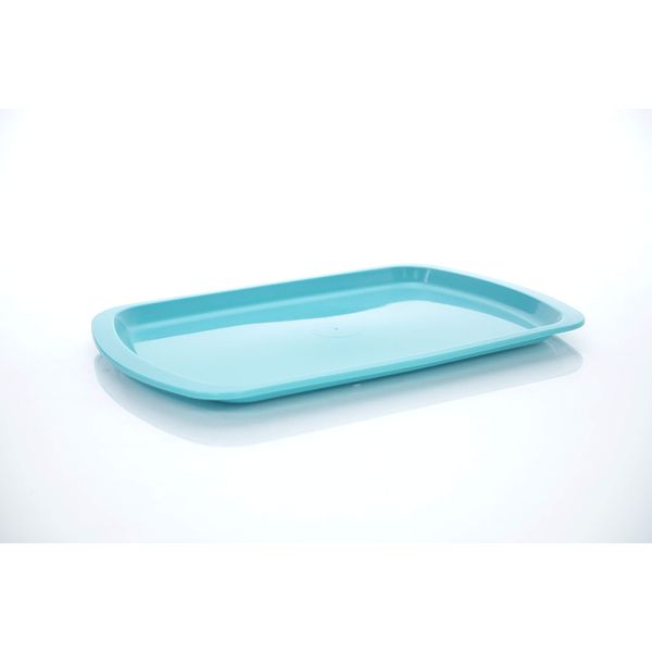 Medegen 00130 Service Tray, Rectangular, Reusable, Blue, 9" Width, 6" Length, Pack of 12