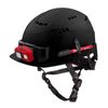 Milwaukee Bolt Ratchet Type II Class C Safety Helmet Black Vented