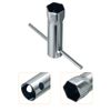 sourcing map 21mm Universal Ignition Spark Plug Spanner Wrench Socket 5 Pcs