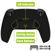 eXtremeRate Black Back Paddles Programable Rise 2.0 Remap Kit for ps5 Controller BDM-010 BDM-020, Upgrade Board & Redesigned Back Shell & Back Button Attachment - Controller NOT Included