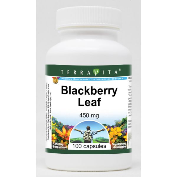 BlackBerry Leaf - 450 mg (100 Capsules, ZIN: 512747) - 3 Pack