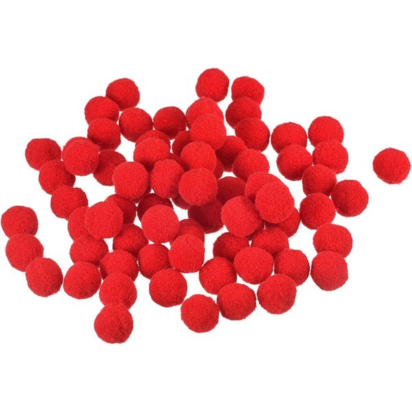 Perlin - Pompons Pompon 10mm Rot Bommel 250stk Nähen Tilda Basteln Borte bälle Flauschigen Plüsch Bälle