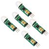 HC-SR505 PIR Motion Sensor (5-Pack) Mini Infrared Human Body Detector Module Compatible with Arduino, Raspberry Pi MCU High Precision Motion Switch for DIY Electronics