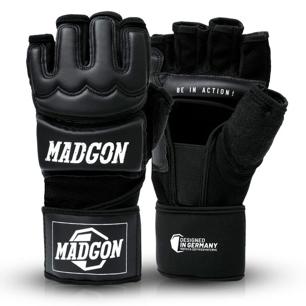 MADGON Professional MMA Gloves - Professional Quality - High-Grade Construction - For Boxing, Training, Punch Bags, Free Fighting, Grappling, Martial Arts - Boxing Gloves